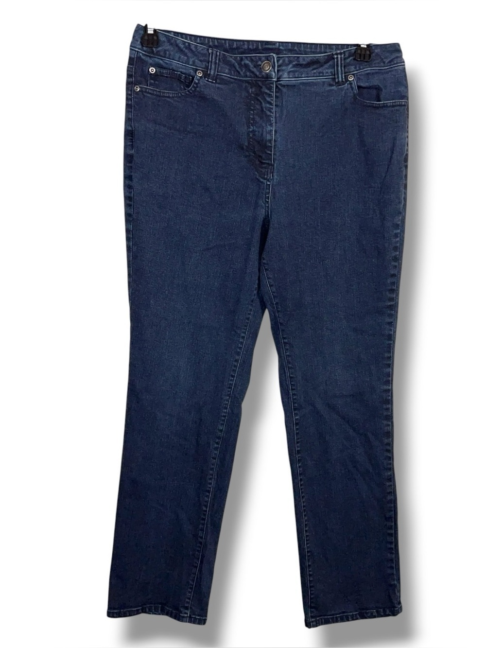 Size 12 Appleseeds Blue Denim Stretch Jeans Straight Leg Classic